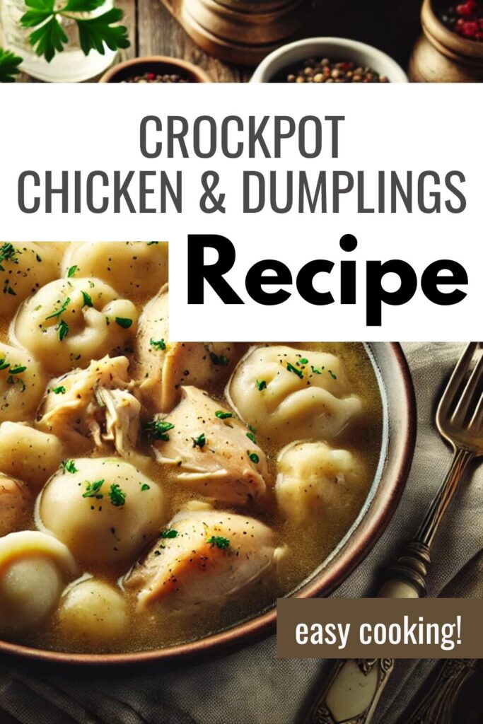 Crockpot Chicken and Dumplings – A Heartwarming Family Meal with Easy Prep and Big Flavor